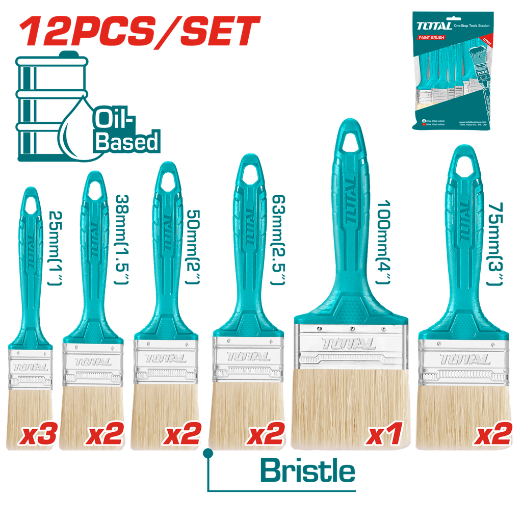 12 Pcs paint brush set
