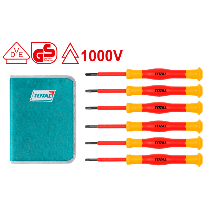 6pcs insulated precision screwdriver set (certifié VDE)