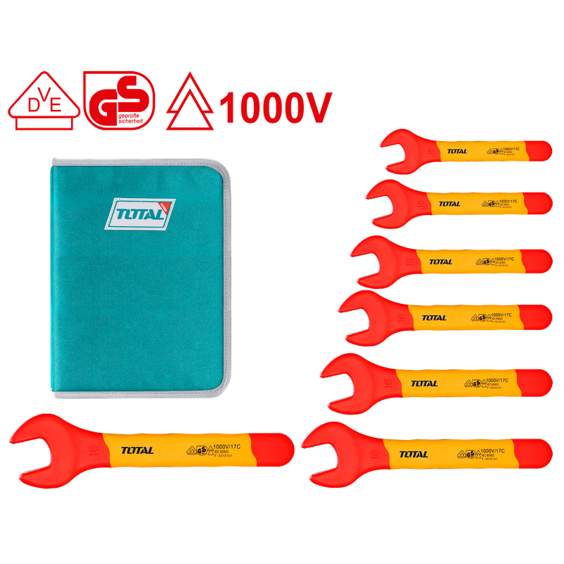 [THKISPA0701] 7PCS insulated open end spanner set (VDE Certified)