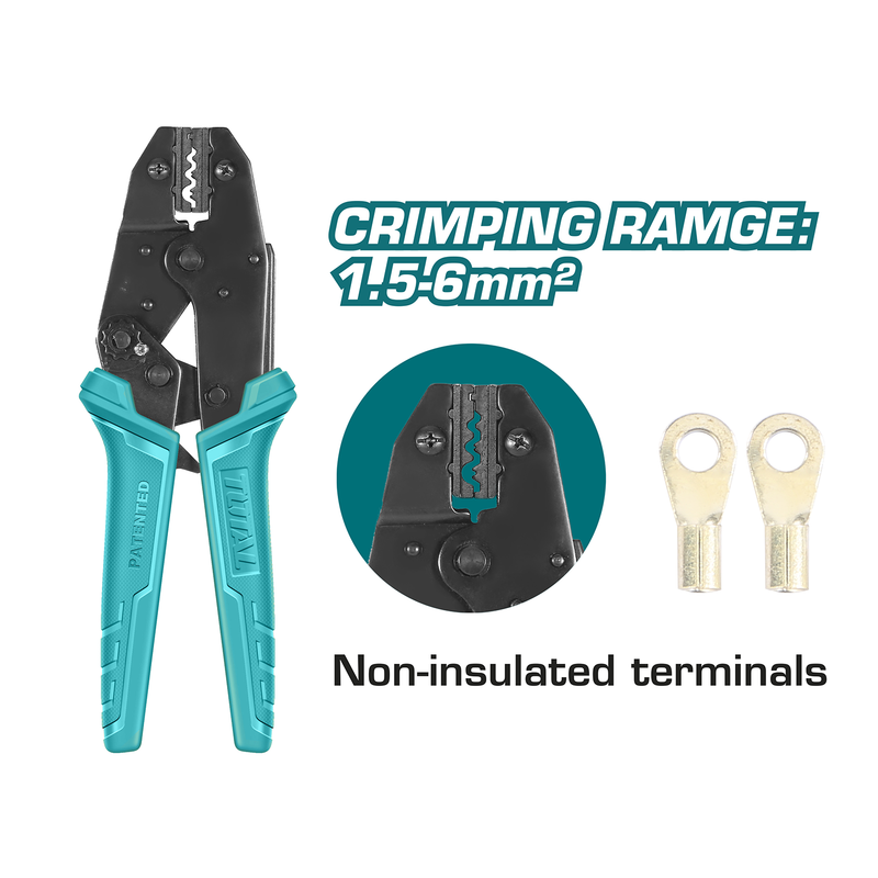 Ratchet crimping plier (1.5-6mm²)