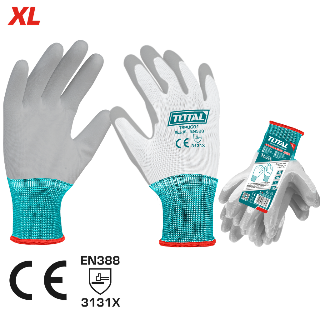 [TSPUG01] Gants enduits de PU XL