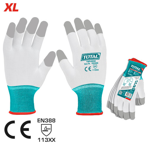 Pu fingertip coated gloves