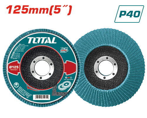 5" p40 disque à lamelles zirconium pour inox