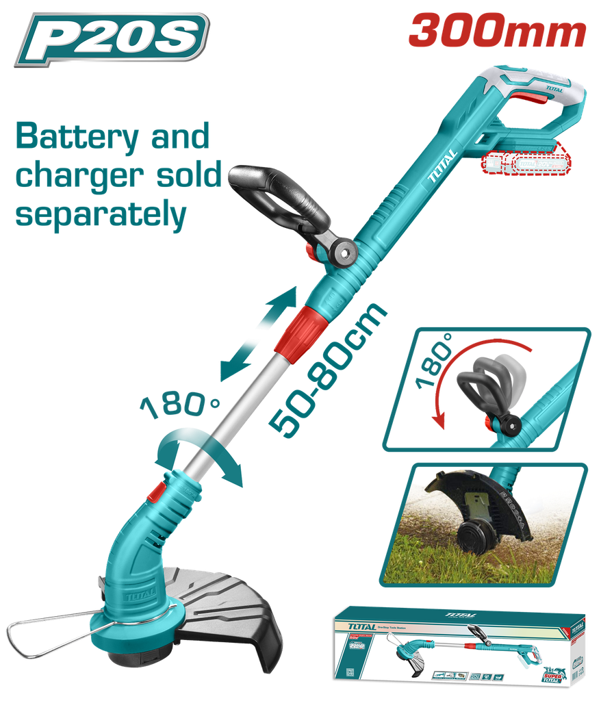 20VX2.0AH  Lithium-Ion grass trimmer Combo 1Battery+1Charger