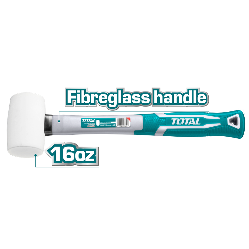 16Oz White Rubber Mallet