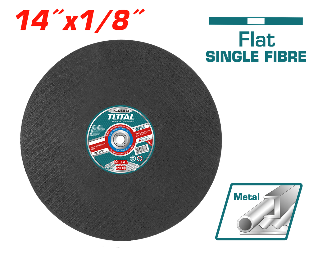 14"X1/8"X1" Abrasive metal cutting disc