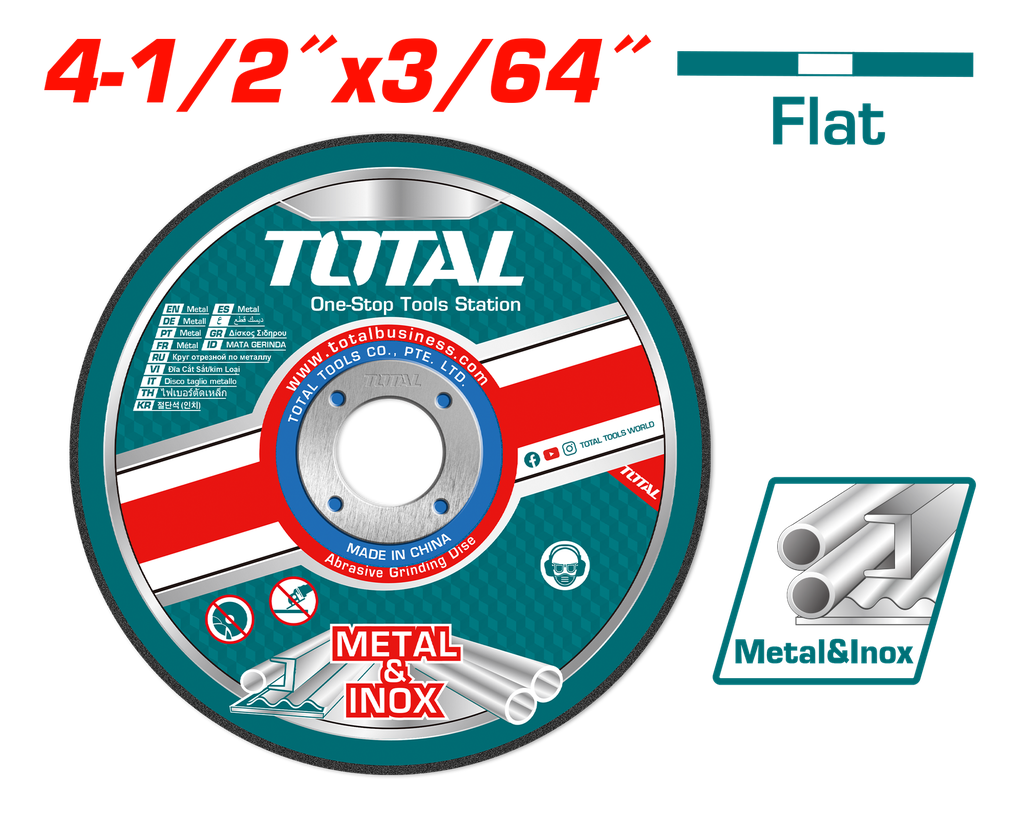 4.5"X3/64"X7/8" Abrasive metal cutting disc