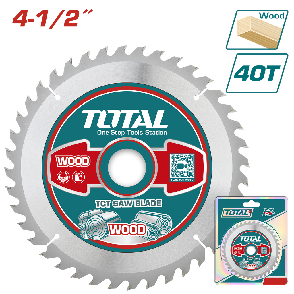 TCT saw blade 4-1/2" 40T for wood
