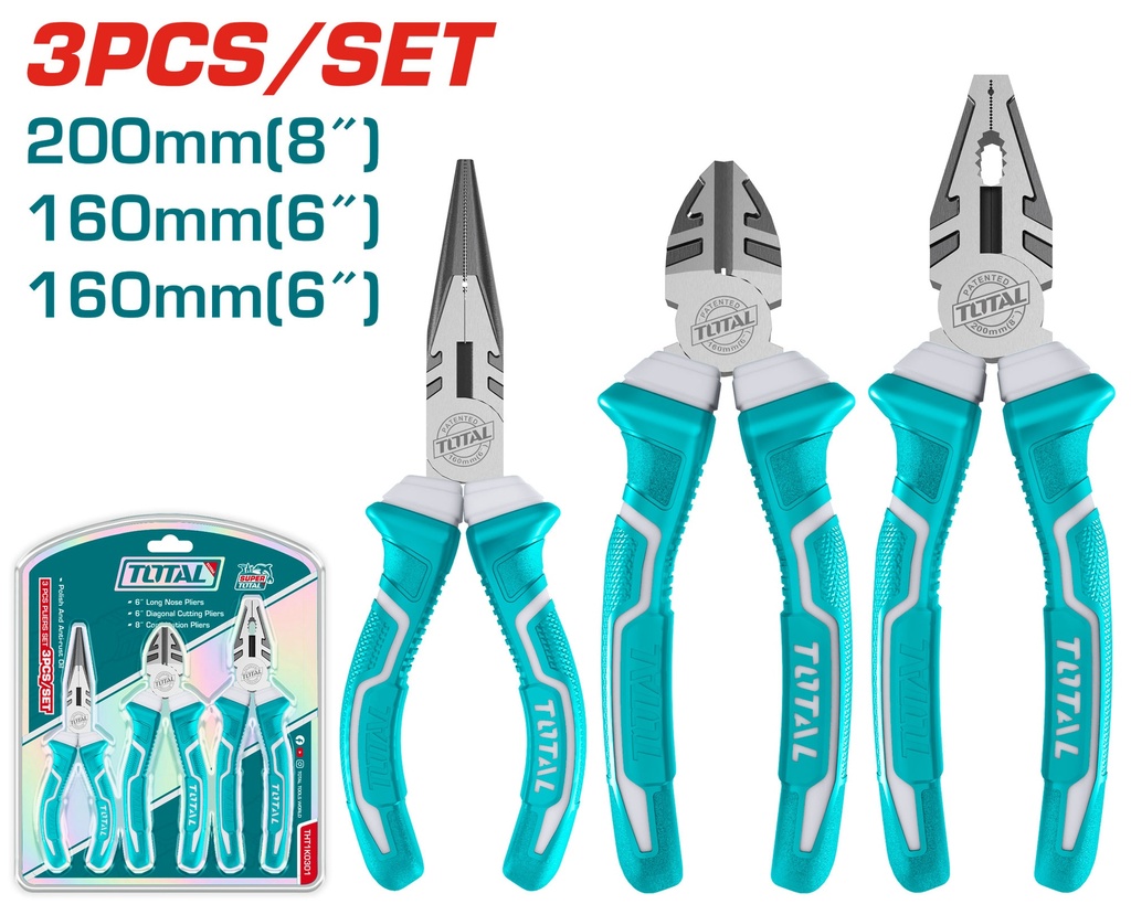[THT1K0301] 3pcs jeu de pinces