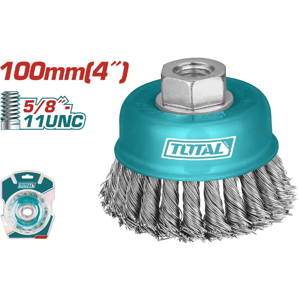 4" Wire cup brush