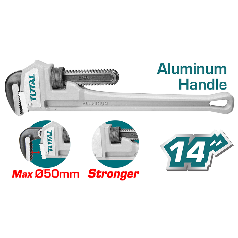 14" clé à griffe manche aluminium