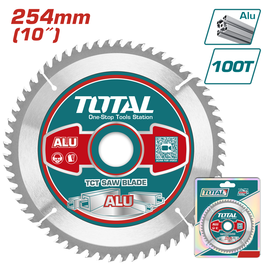 TCT saw blade 10" 100T for Aluminum