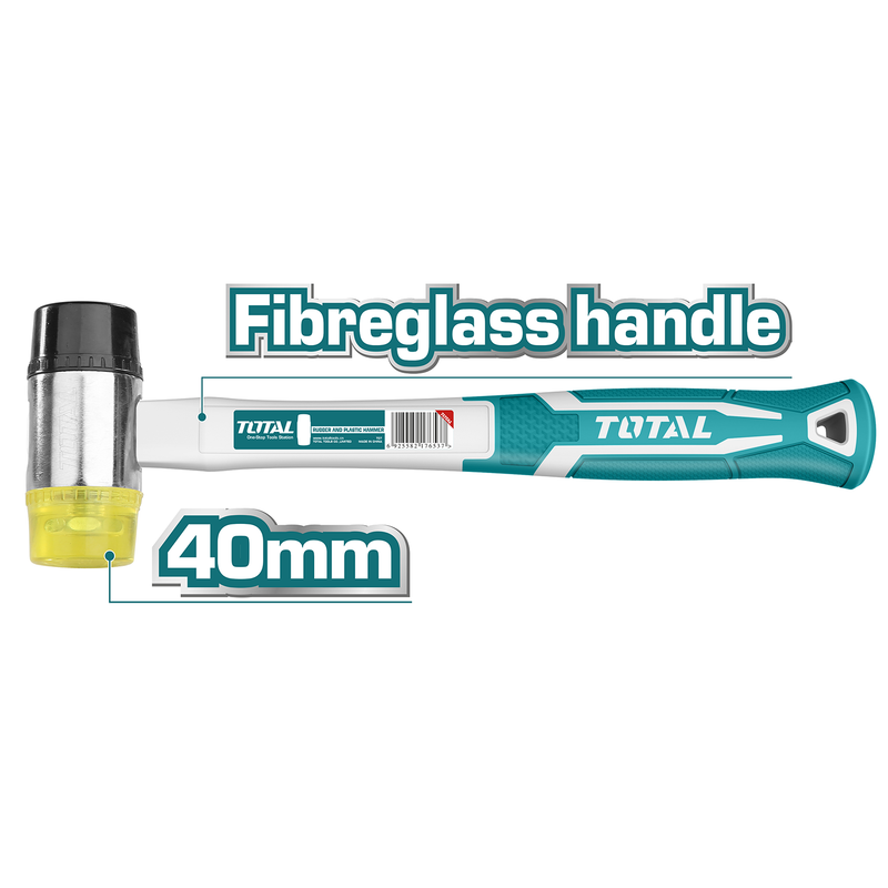 Rubber and plastic hammer