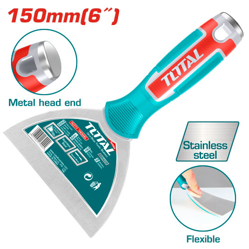 6" Stainless Steel Putty Knife with aluminum head