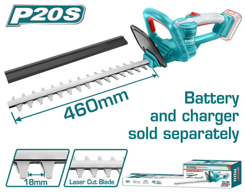 20V 18" Lithium-Ion hedge trimmer Combo 1Battery+1Charger
