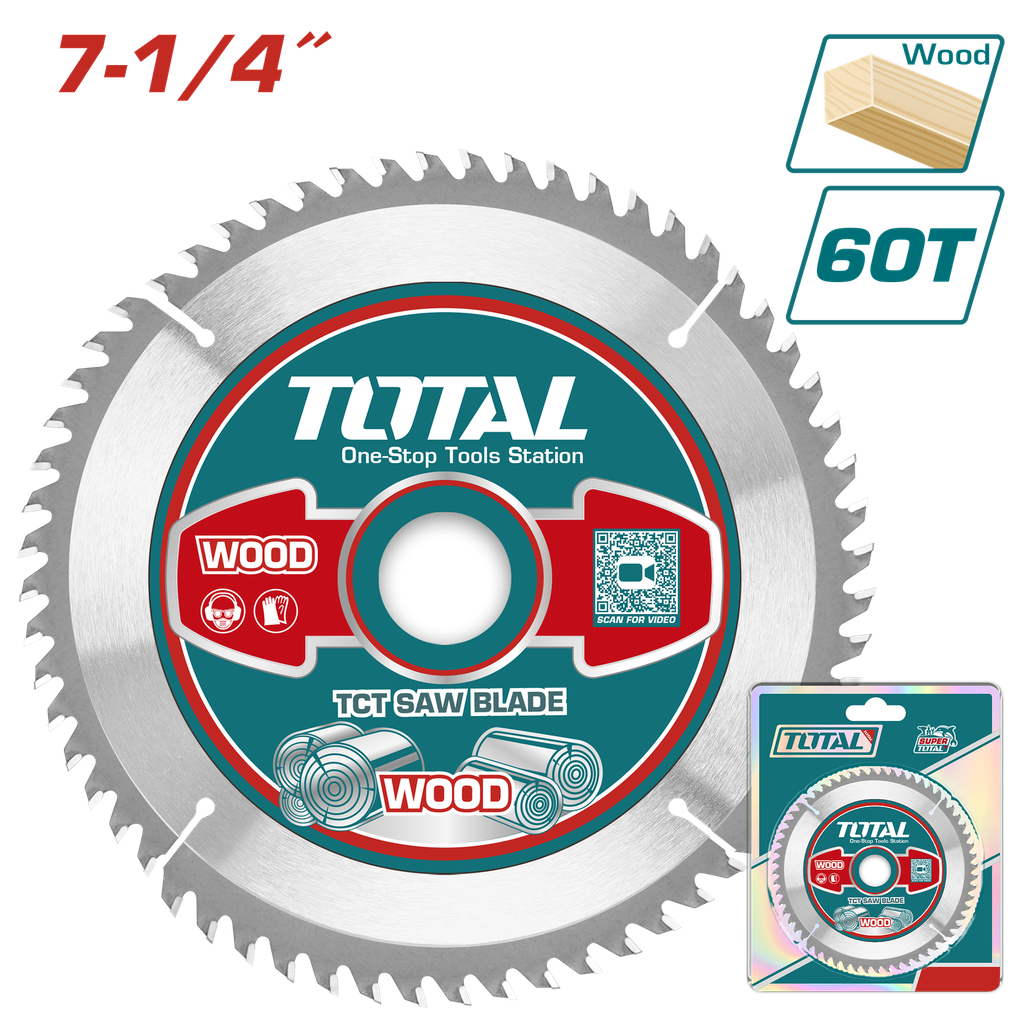 TCT saw blade 7-1/4" 60T for wood