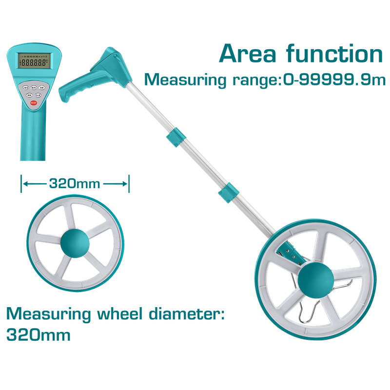 Digital display measuring wheel