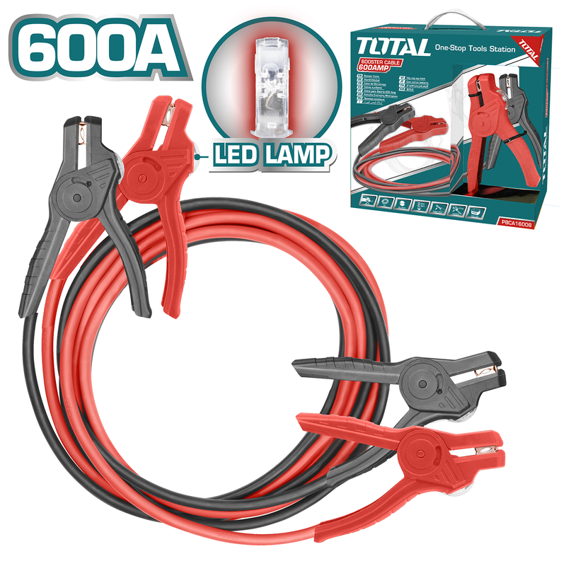 600AMP Booster cable with lamp