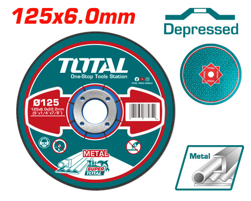 5"X1/4"X7/8" Abrasive metal grinding disc