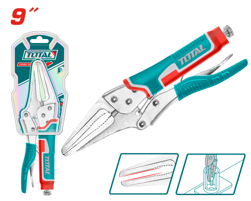 9" long nose locking plier