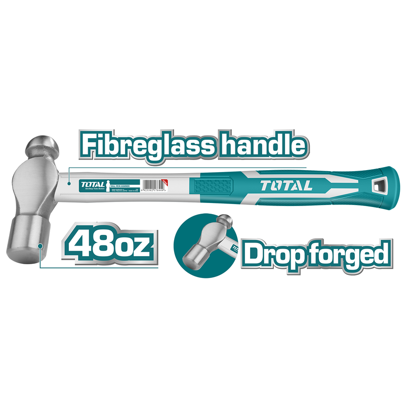 48Oz Ball pein hammer(Fiberglass Handle)