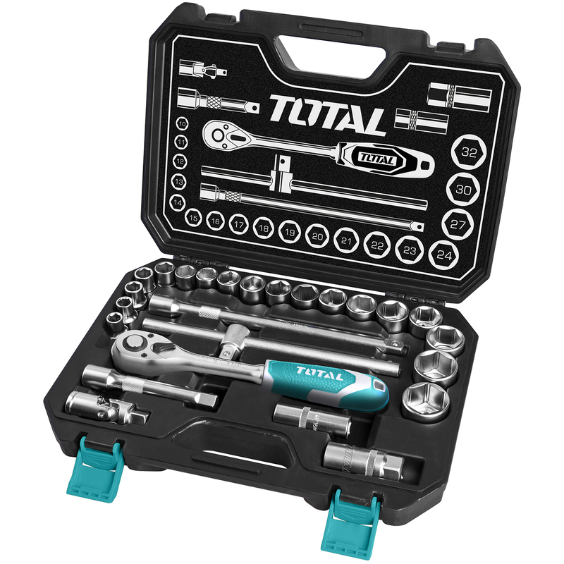 25Pcs 1/2" socket set