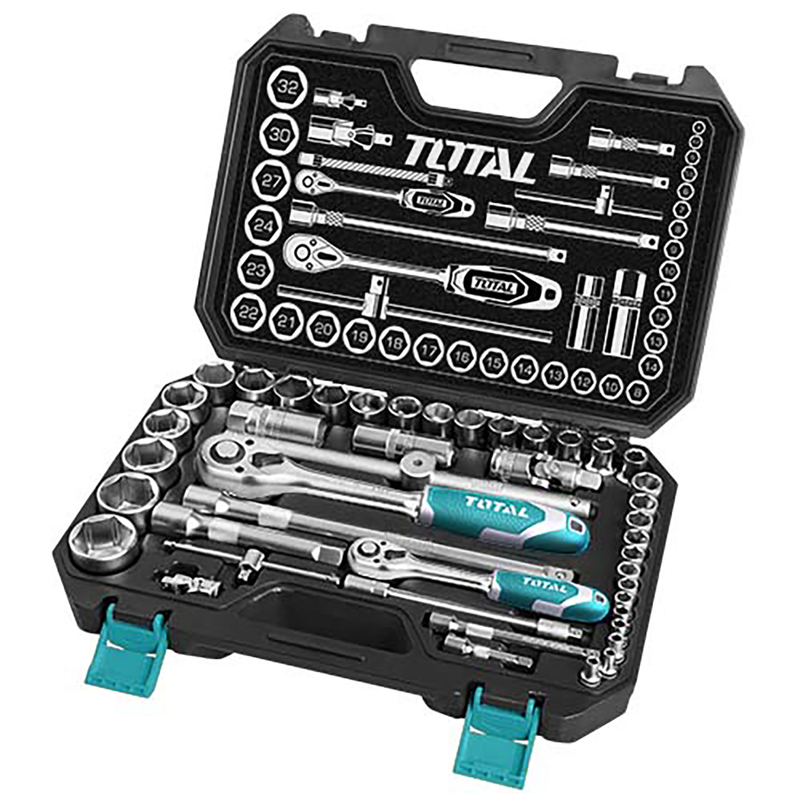 [THT421441] 44PCS (1/4"+1/2") Socket set