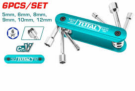 6 Pcs  folding nut driver set