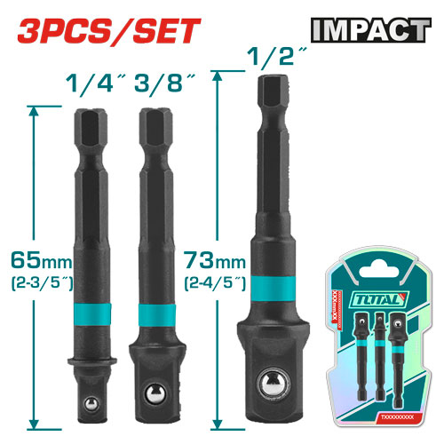 3PCS Socket Adaptor Set
