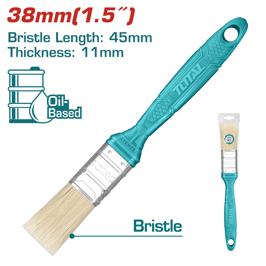 1.5" pinceau manche en plastique