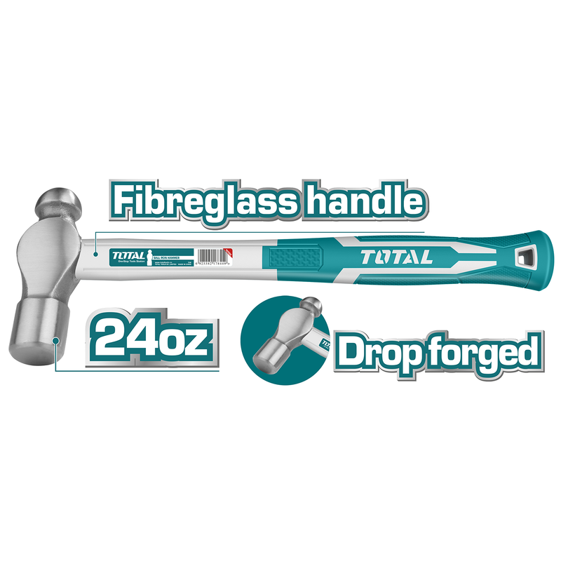 24Oz Ball pein hammer(Fiberglass Handle)