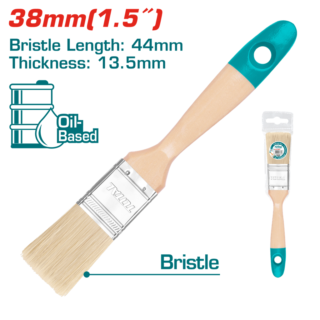 1.5" Paint brush(Wooden Handle)
