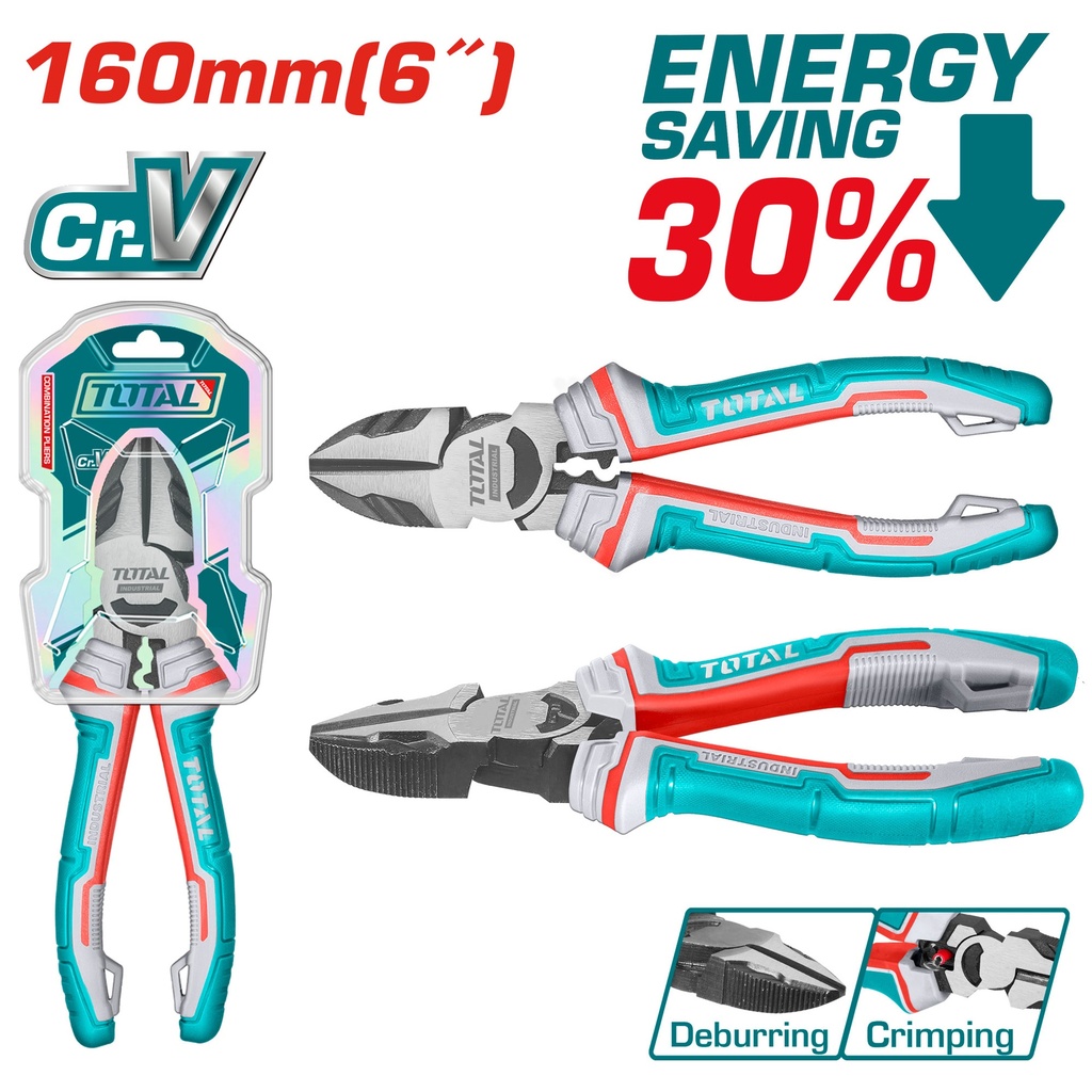 6" High leverage diagonal cutting pliers