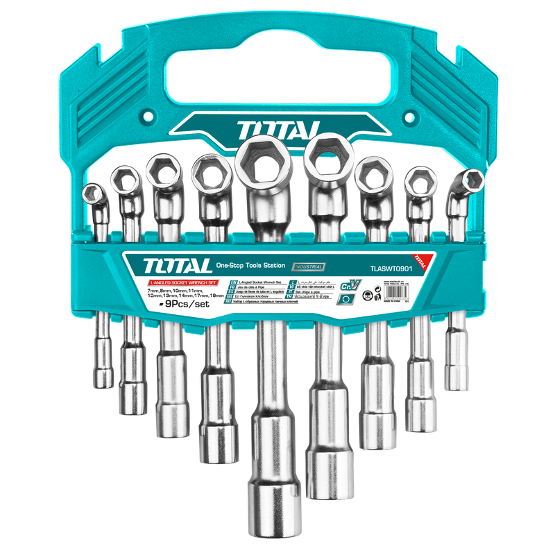 9 PCS (7-19MM) L-Angled socket wrench set