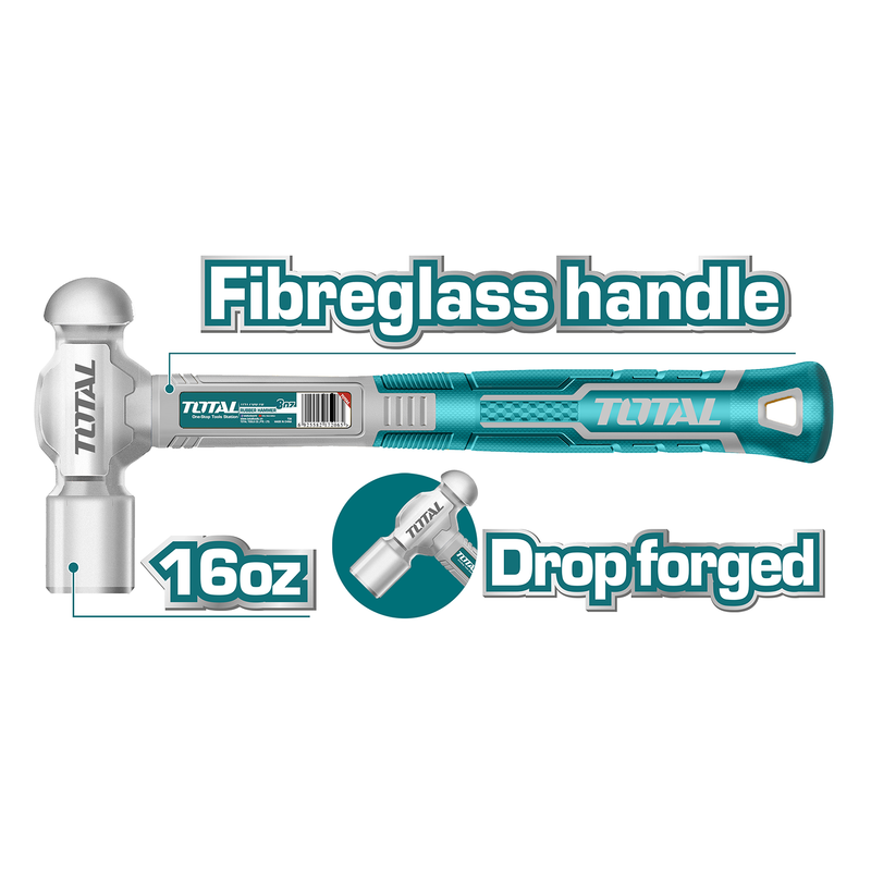 16Oz Unique Design Ball pein hammer(Fiberglass Handle)