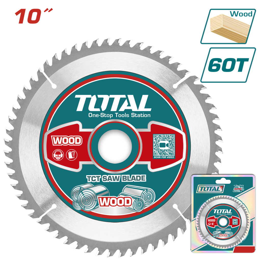 TCT saw blade 10" 60T for wood
