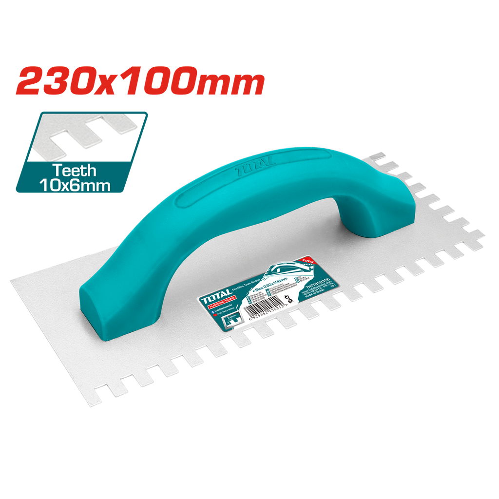 9"X4" Plastering trowel with teeth