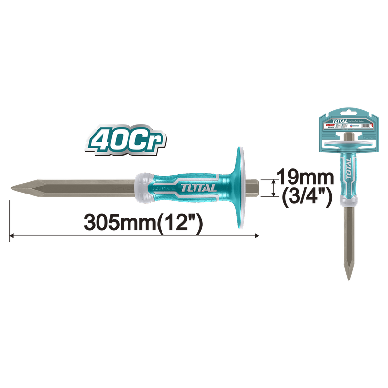 12"X3/4" Industrial Concrete chisel