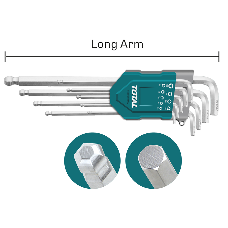 9PCS Long Ball point hex key
