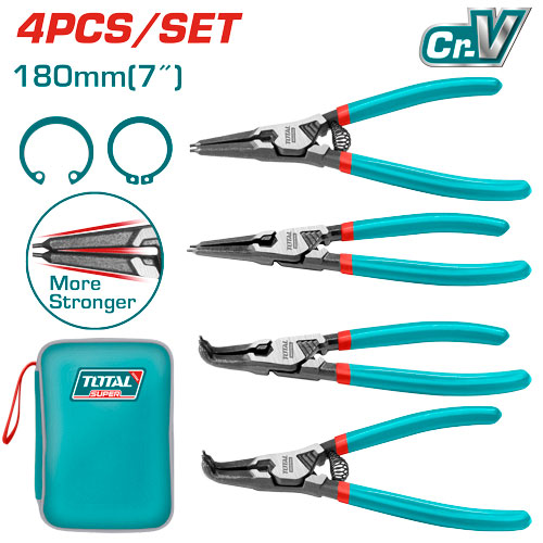 4pcs 5" Circlip/Snap Ring plier set