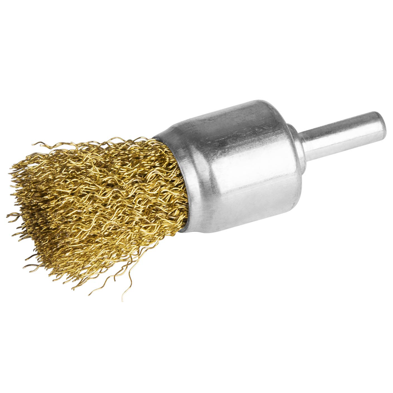 Wire end brushes with shank
