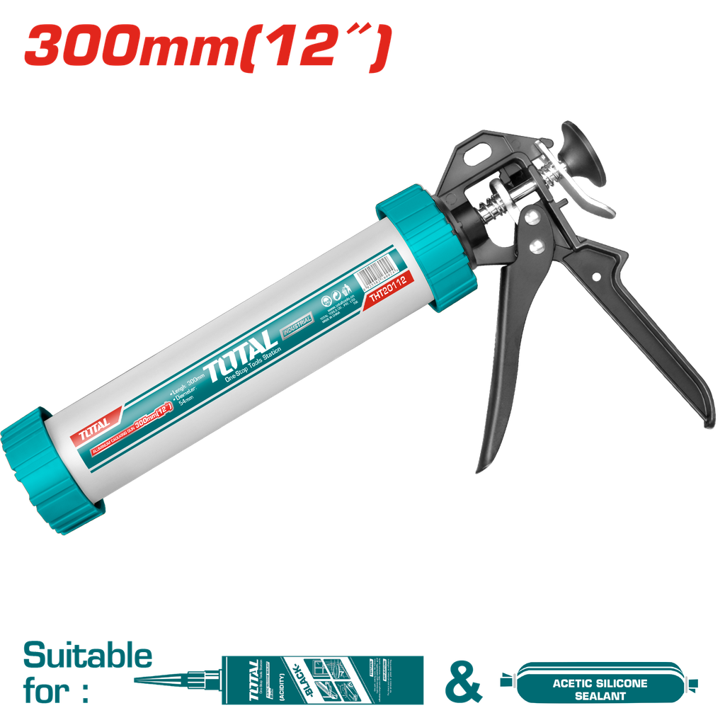 12" pistolet à mastic en aluminium