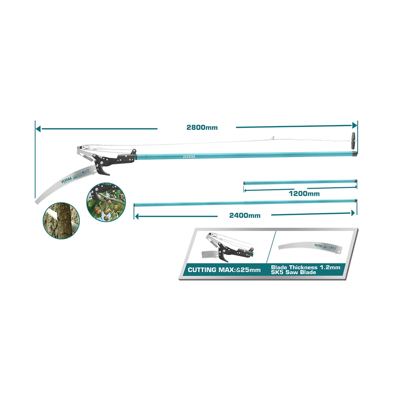 Extendable pole saw & pruner