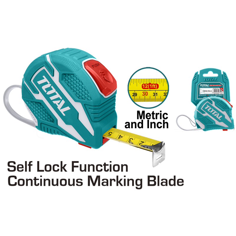 10'x5/8" Self lock Steel measuring tape