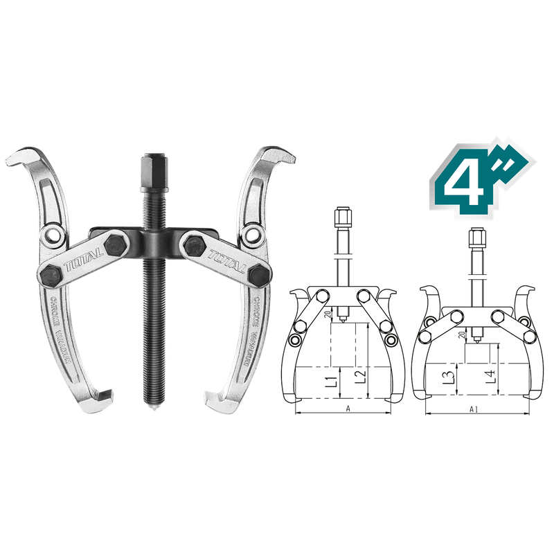 [THTGP246] 4" extracteur à deux griffes (robuste)