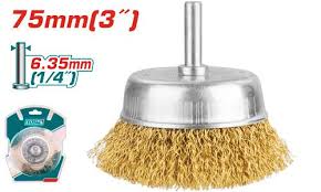 3" Cup brush with shank