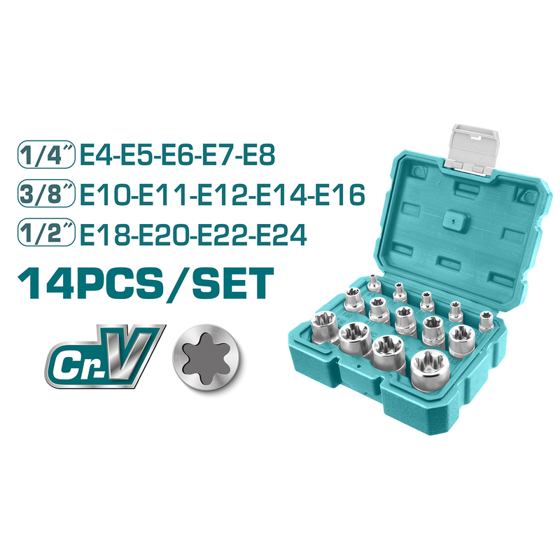 14 Pcs E-type Socket Set