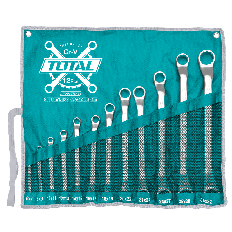 12Pcs offset ring spanner set