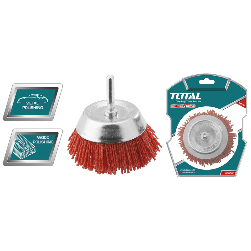 2" Nylon Cup brush with shank