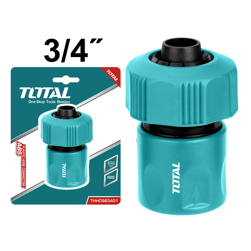 3/4" raccord rapide de tuyau en plastique